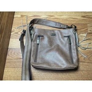 Justin Women’s Saddle Brown Leather Conceal Carry Satchel Bag